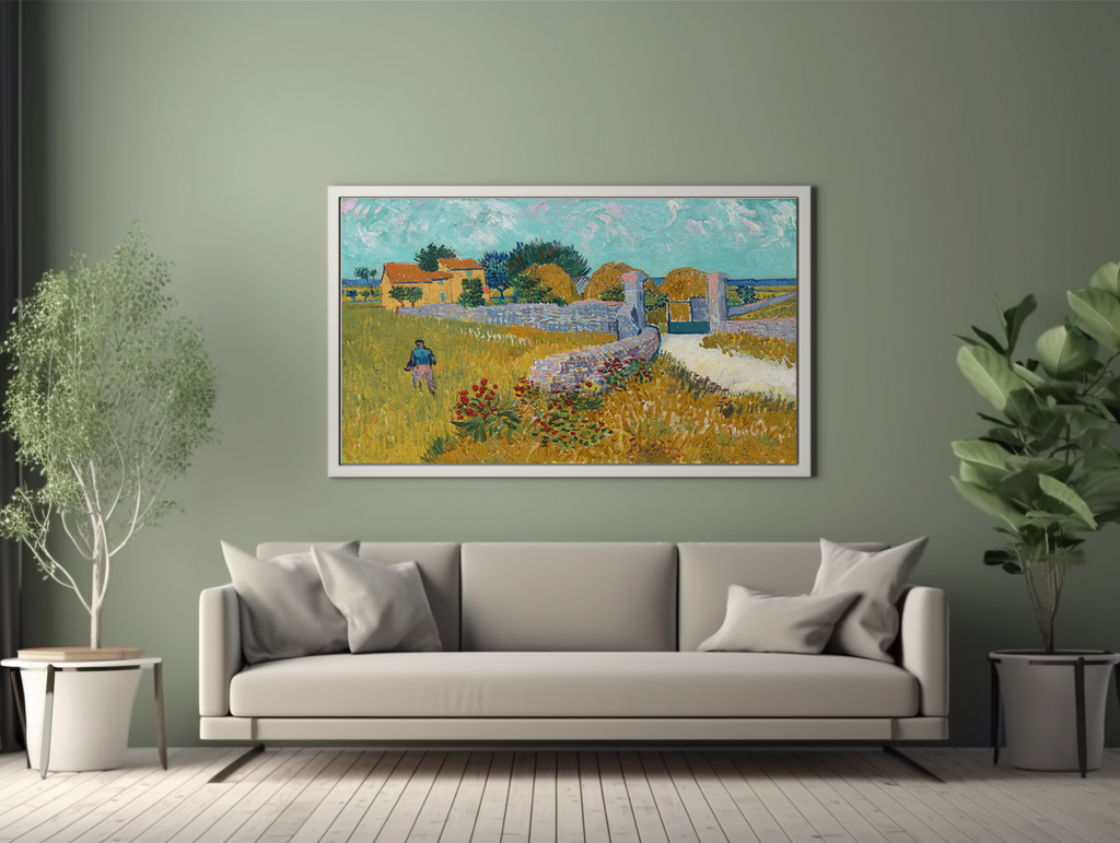 Ferme en Provence - Vincent Van Gogh - Toile premium 430g (qualité galerie)