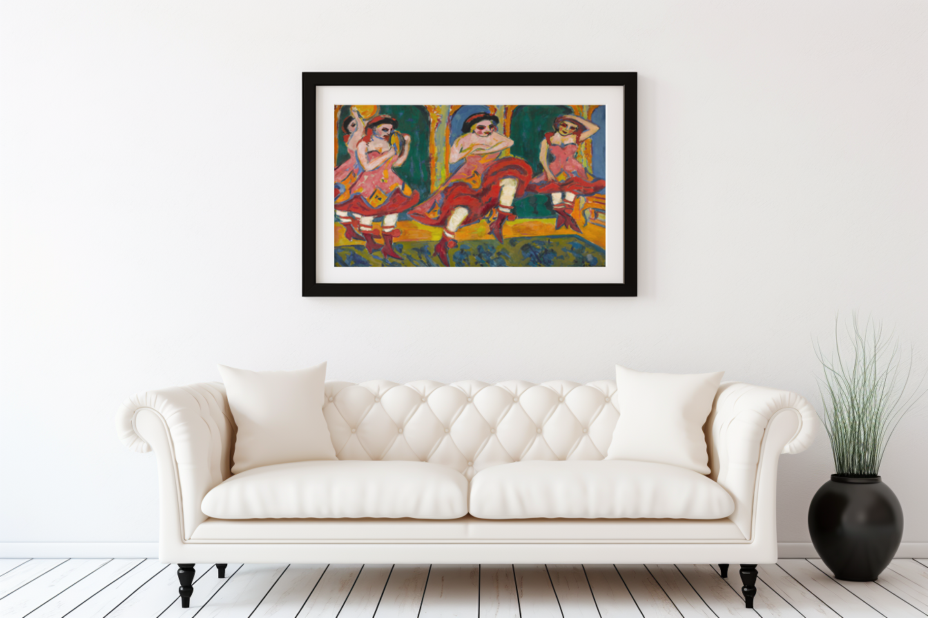 Danseuses de Csardas - Ernst Ludwig Kirchner - Toile premium 430g (qualité galerie)