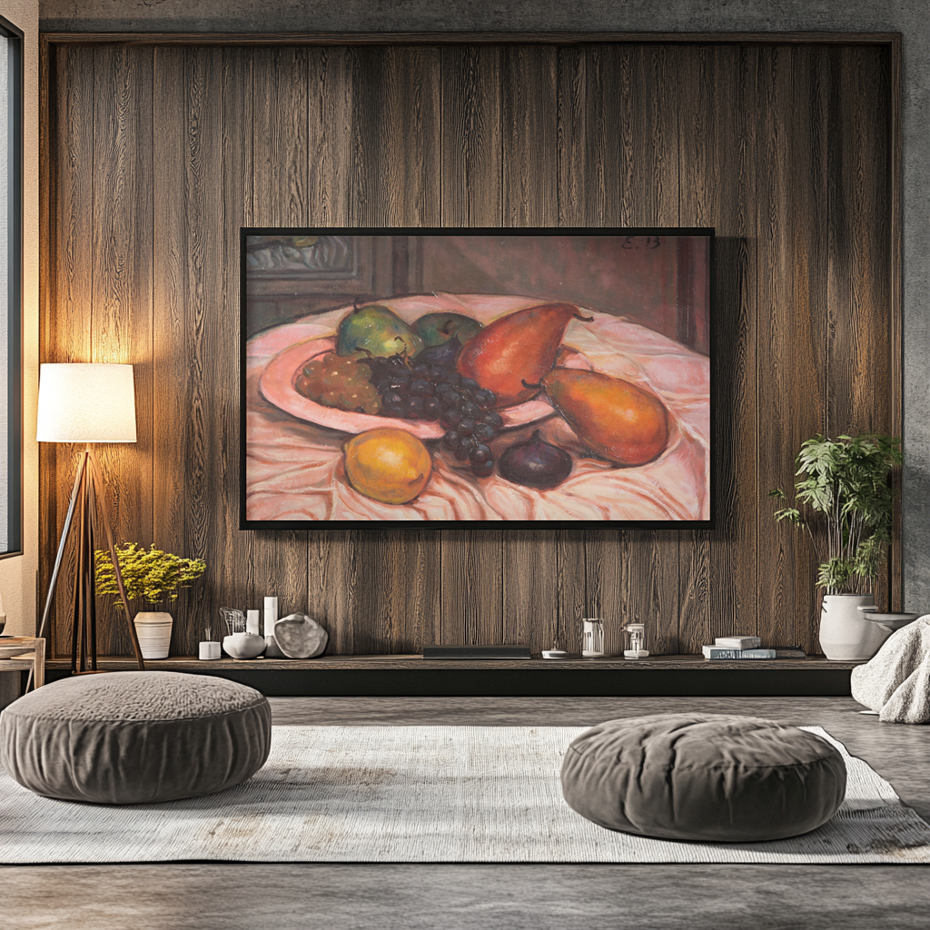 Nature morte aux fruits - Émile Bernard - Toile premium 430g (qualité galerie)
