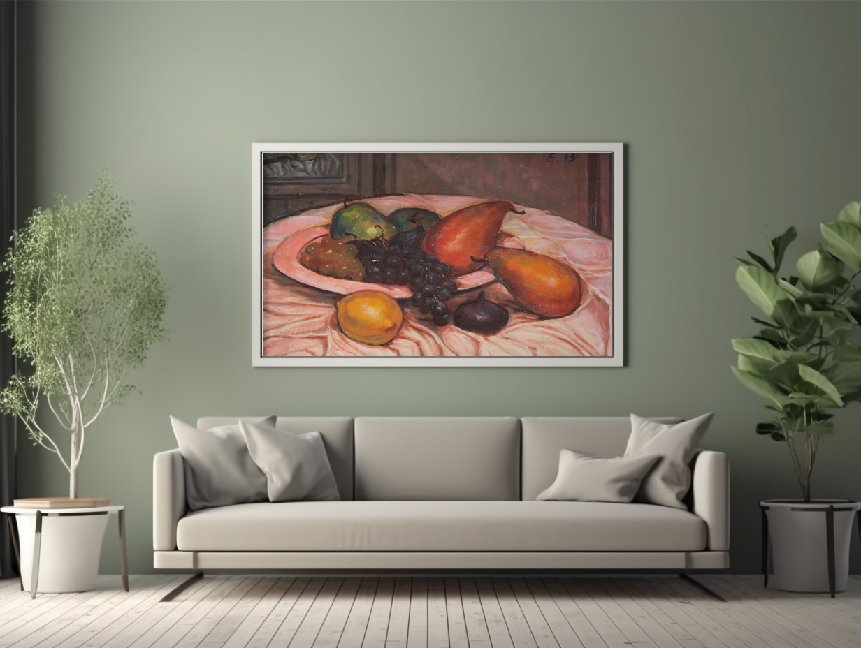 Still life with fruit - Emile Bernard - Premium canvas 430g (gallery quality)