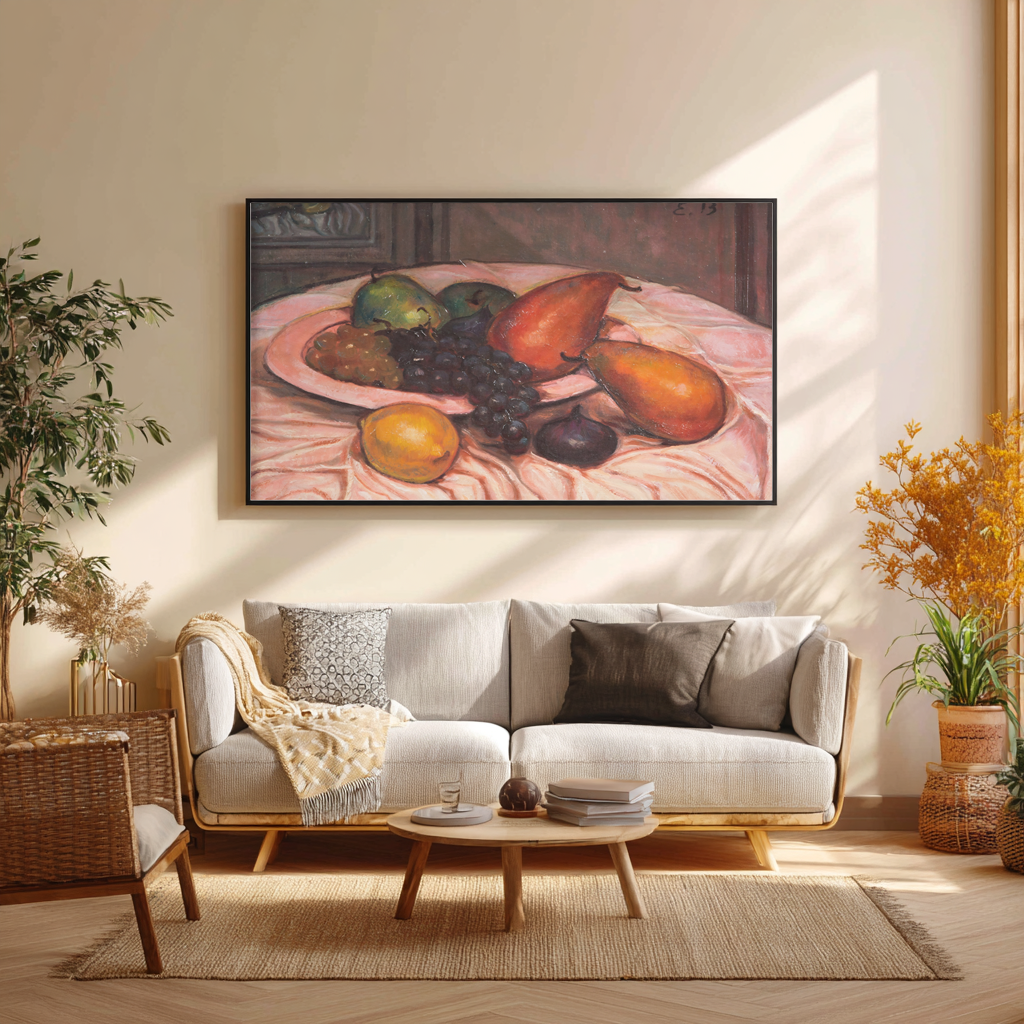 Nature morte aux fruits - Émile Bernard - Toile premium 430g (qualité galerie)