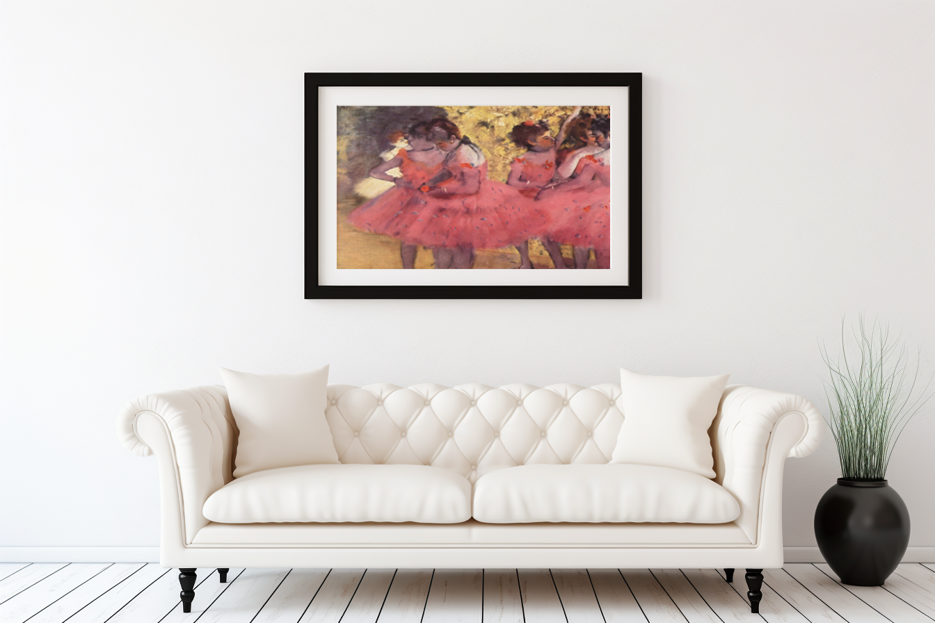 Pink Dancers - Edgar Degas - Premium 430g Canvas (Gallery Quality)