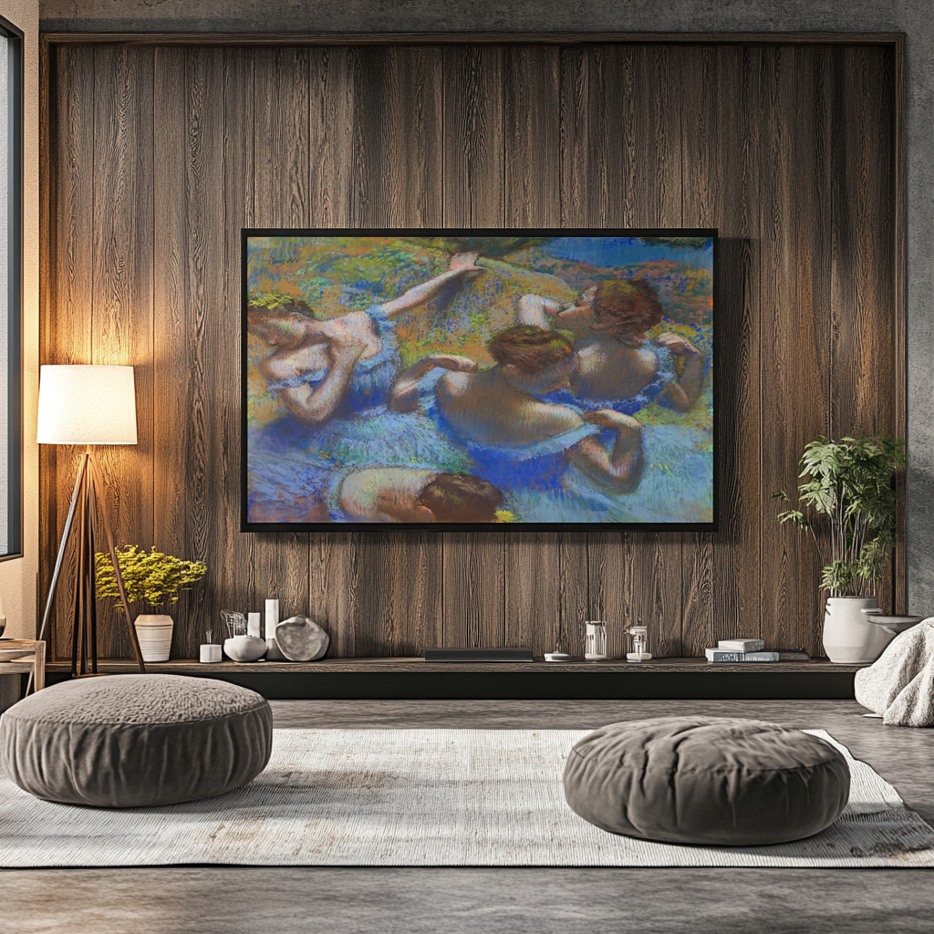 Danseuses bleues - Edgar Degas - Toile premium 430g (qualité galerie)