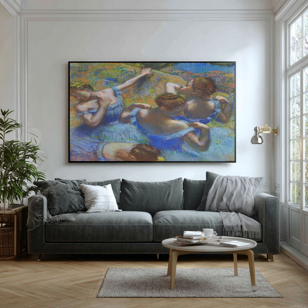 Danseuses bleues - Edgar Degas - Toile premium 430g (qualité galerie)