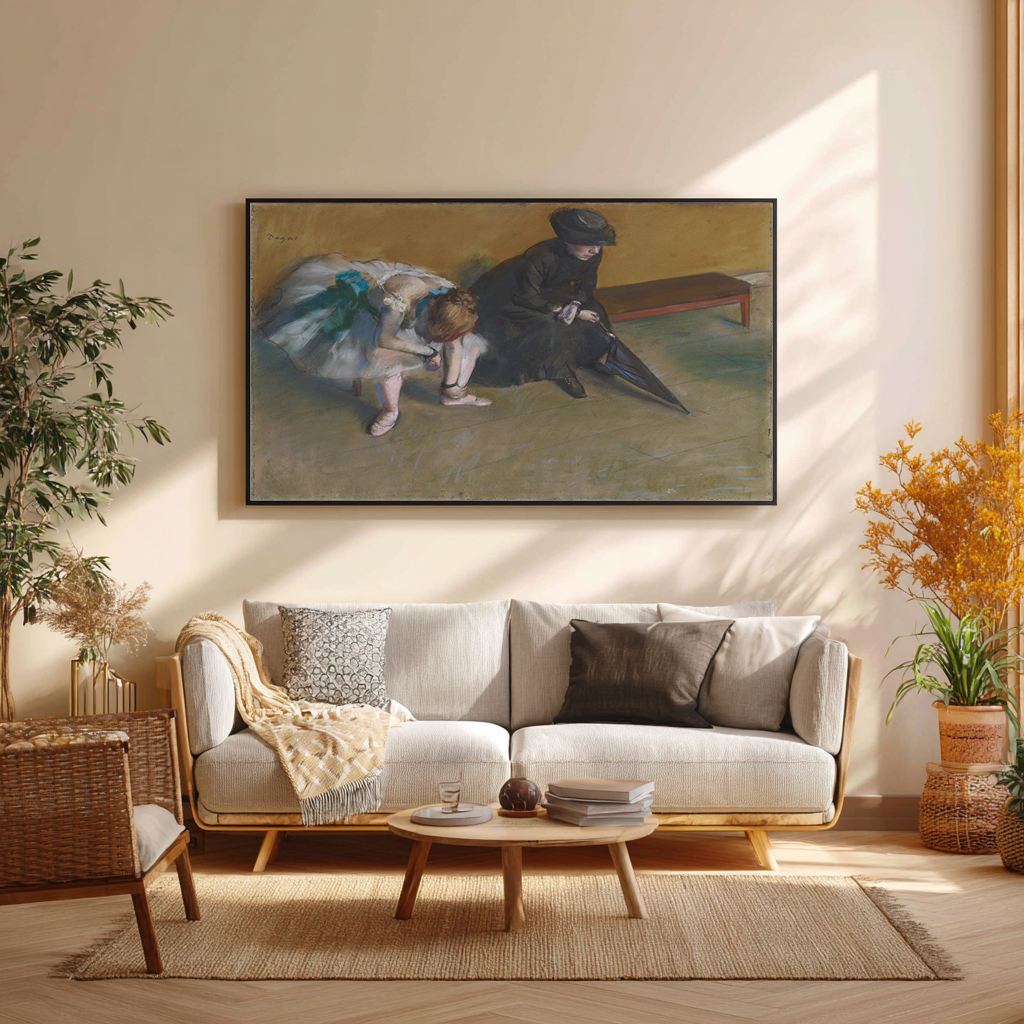 L'Attente - Edgar Degas - Toile premium 430g (qualité galerie)