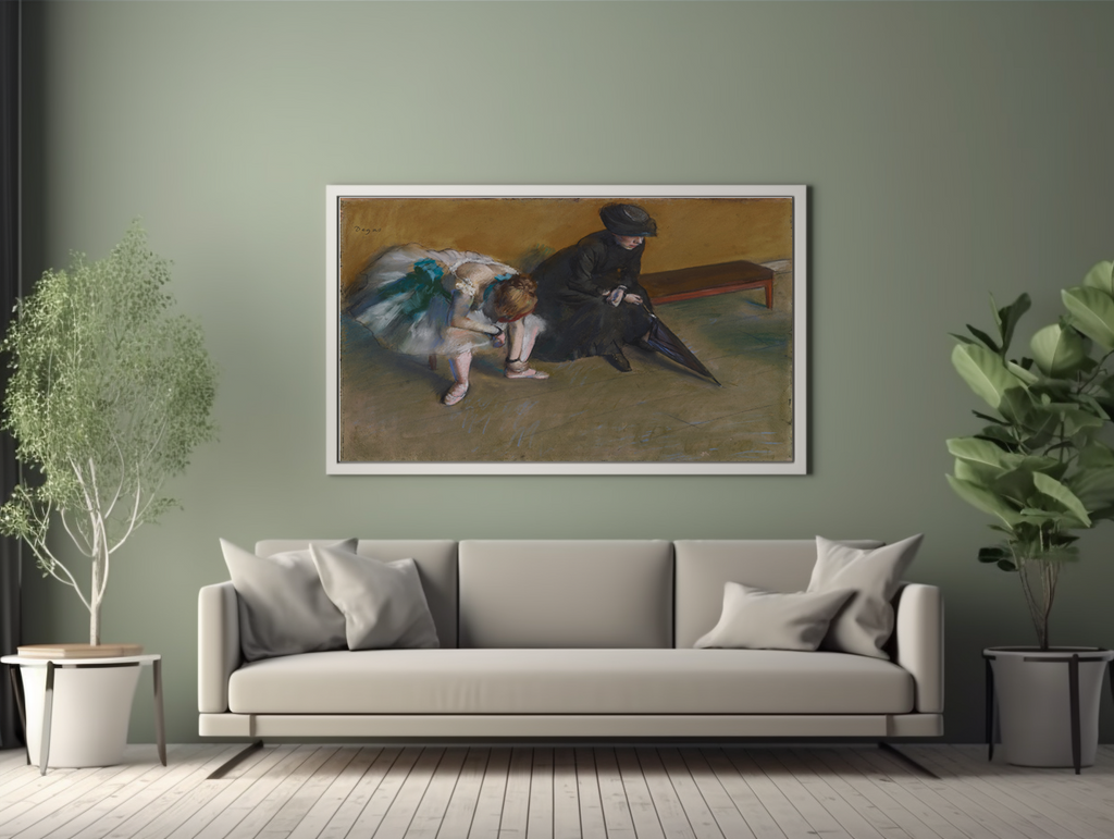 L'Attente - Edgar Degas - Toile premium 430g (qualité galerie)