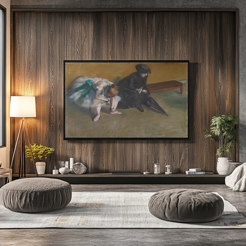 L'Attente - Edgar Degas - Toile premium 430g (qualité galerie)