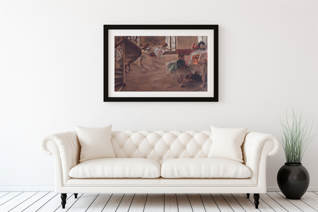 L'essai - Edgar Degas - Toile premium 430g (qualité galerie)