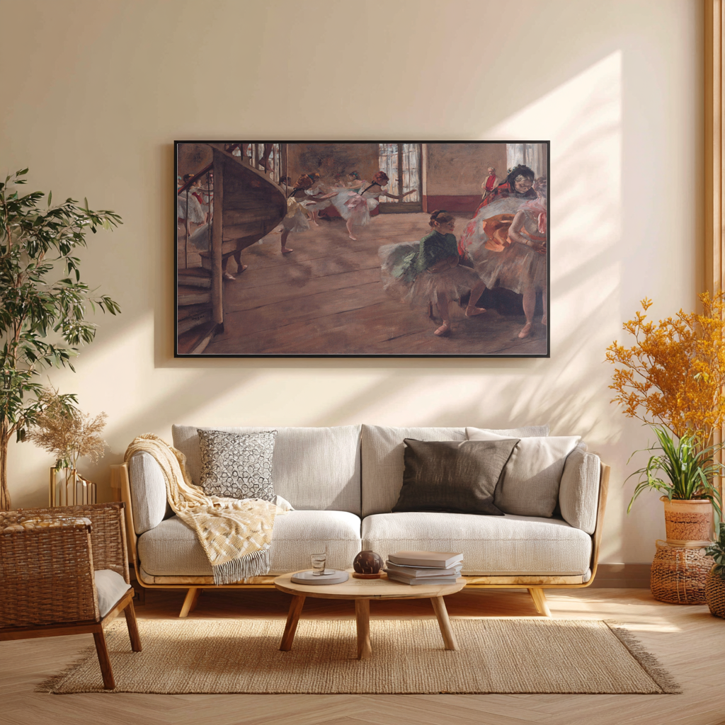 L'essai - Edgar Degas - Toile premium 430g (qualité galerie)