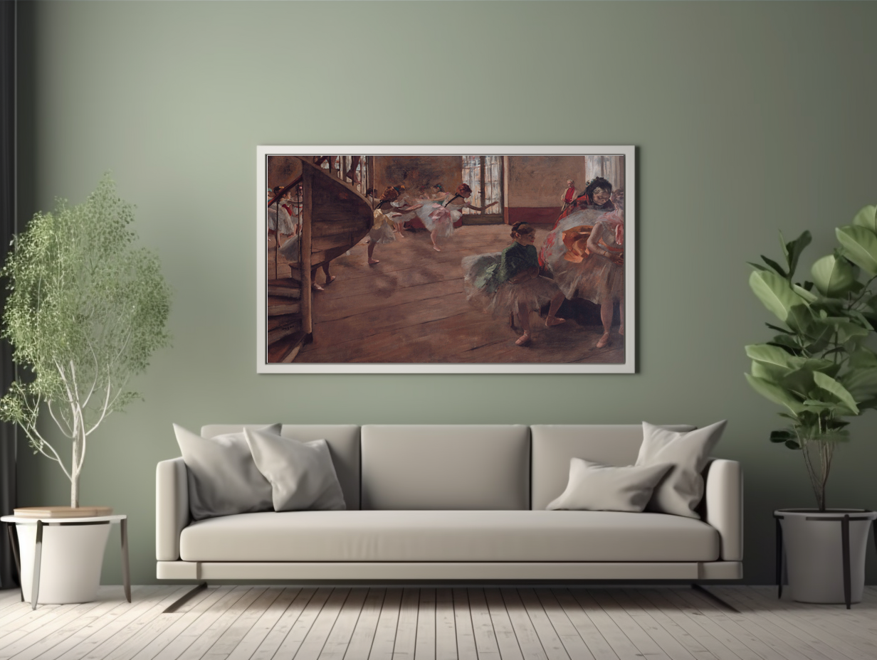 The Rehearsal - Edgar Degas - Premium 430g canvas (gallery quality)