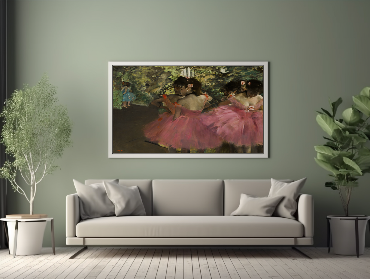 Dancers in Pink - Edgar Degas - Premium canvas 430g (gallery quality)