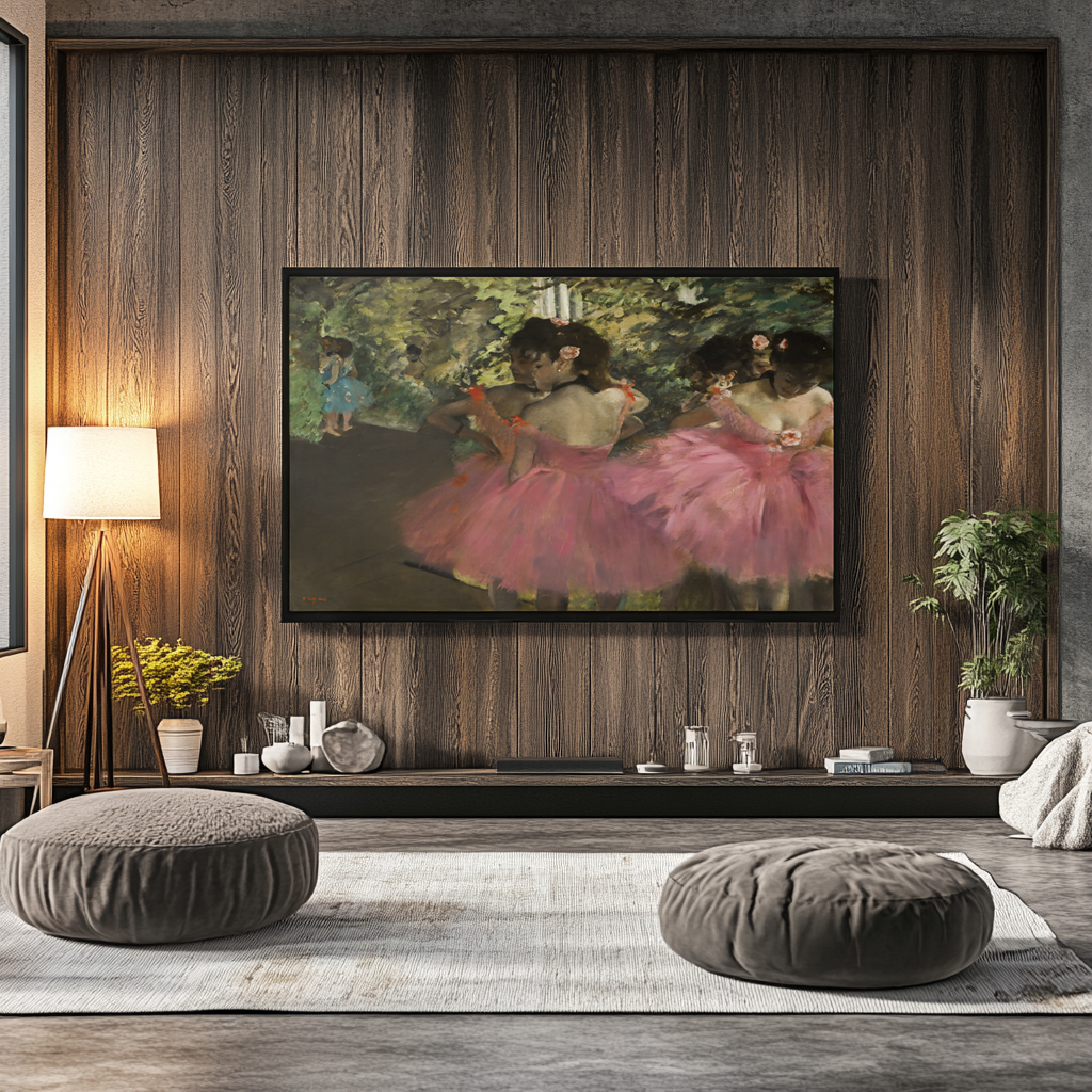 Dancers in Pink - Edgar Degas - Premium canvas 430g (gallery quality)