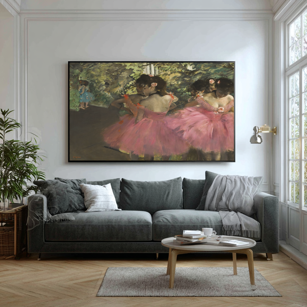 Dancers in Pink - Edgar Degas - Premium canvas 430g (gallery quality)