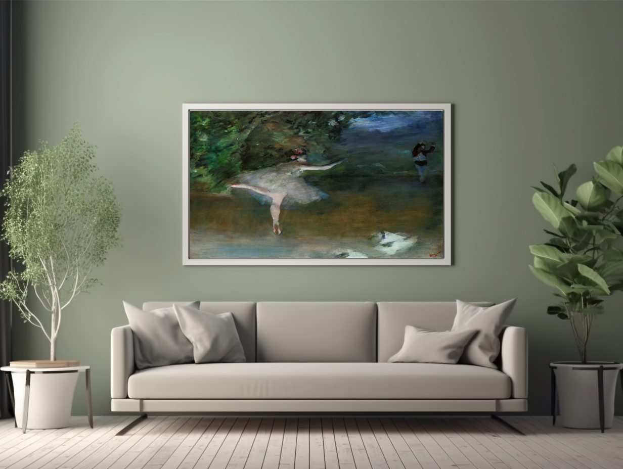 Ballerinas on pointe - Edgar Degas - Premium canvas 430g (gallery quality)