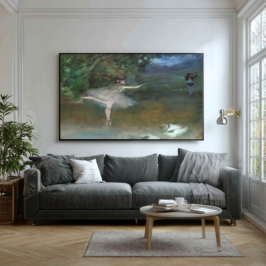 Danseuses sur les pointes - Edgar Degas - Toile premium 430g (qualité galerie)