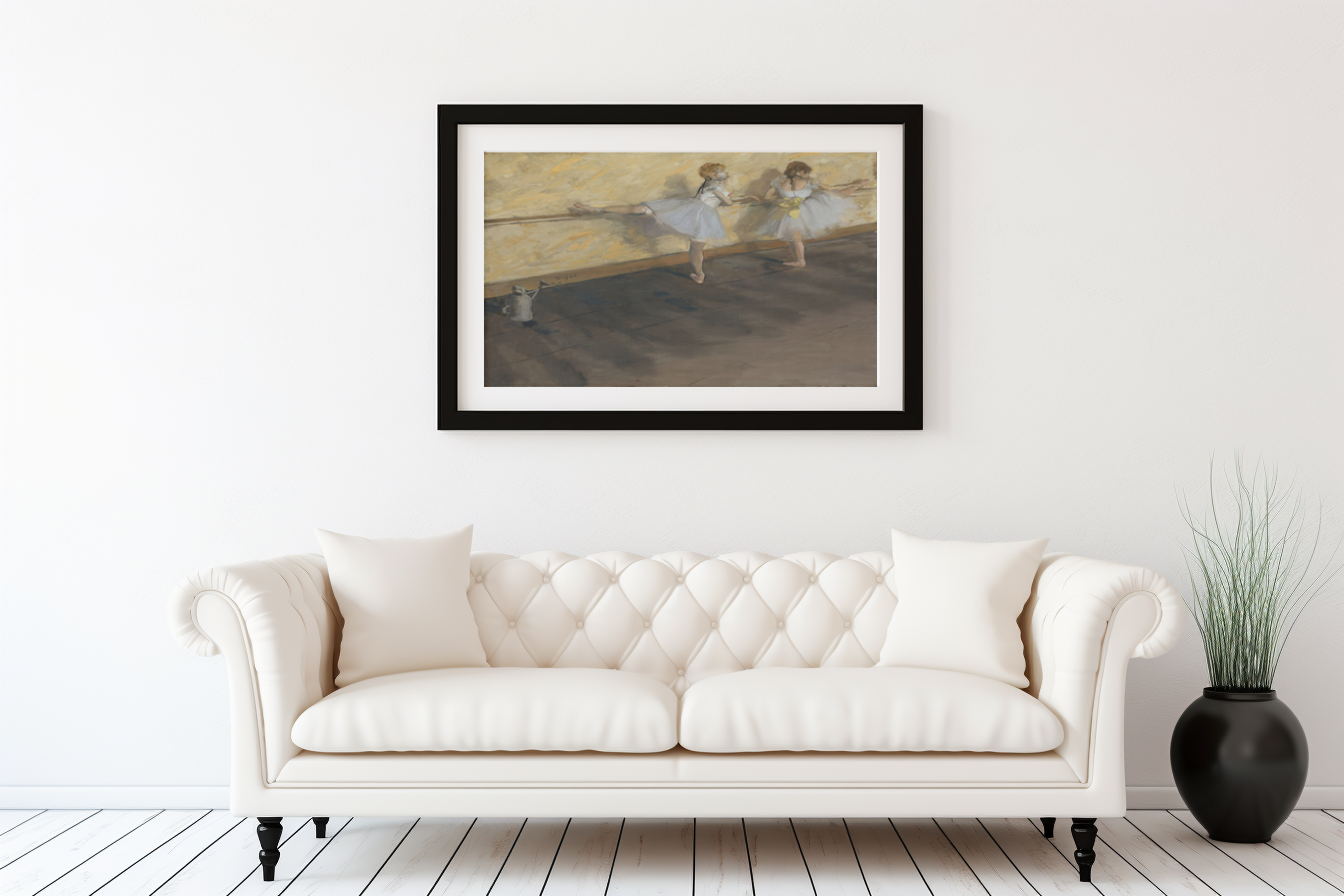 Dancers Practicing at the Bar - Edgar Degas - Premium canvas 430g (gallery quality)