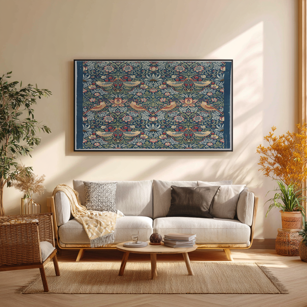 The Strawberry Thief - William Morris - Premium Canvas 430g (gallery quality)