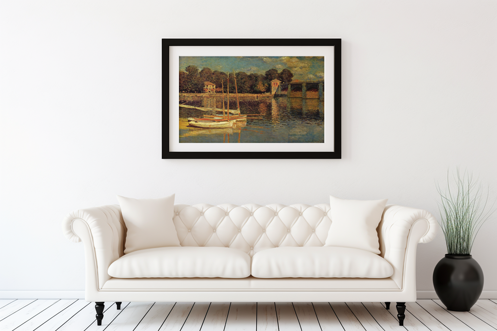 Le Pont d'Argenteuil - Claude Monet - Toile premium 430g (qualité galerie)