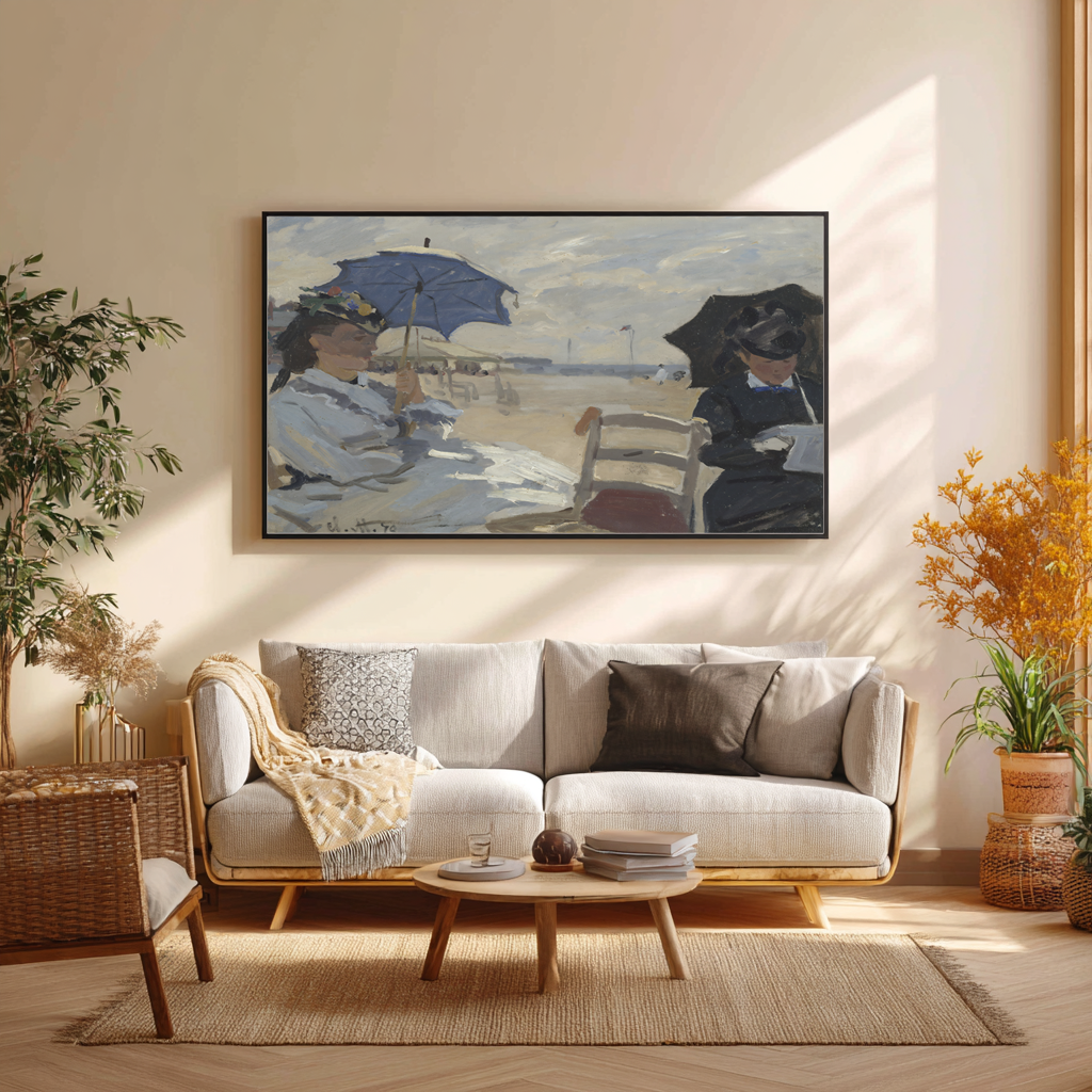 Trouville Beach - Claude Monet - Premium Canvas 430g (gallery quality)
