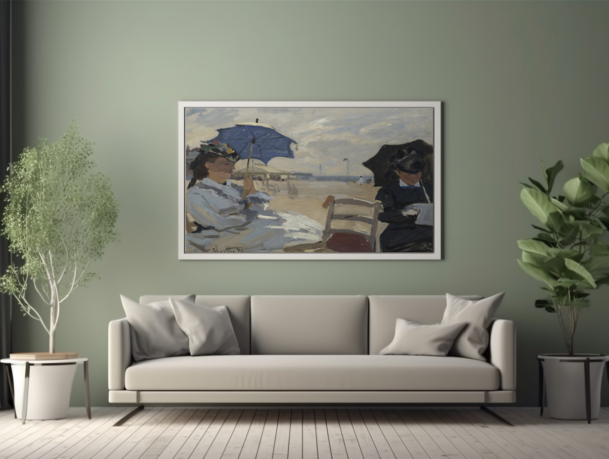 Trouville Beach - Claude Monet - Premium Canvas 430g (gallery quality)