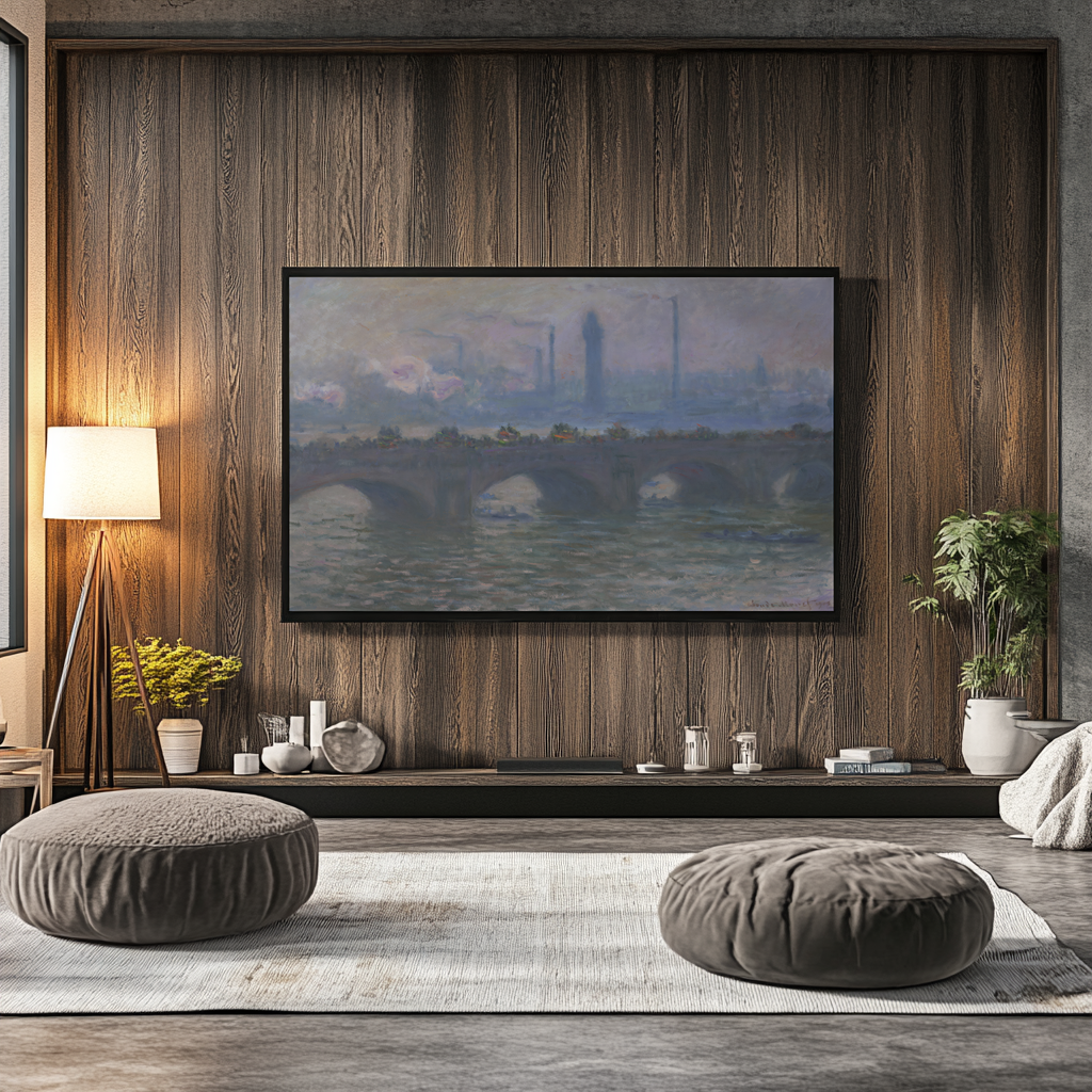 Pont de Waterloo - Claude Monet - Toile premium 430g (qualité galerie)
