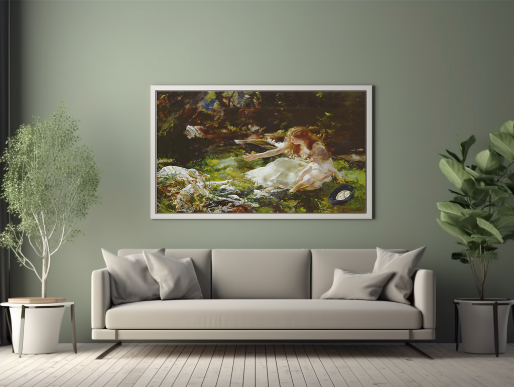 ...Et les fées s'enfuirent - Charles Sims - Toile premium 430g (qualité galerie)
