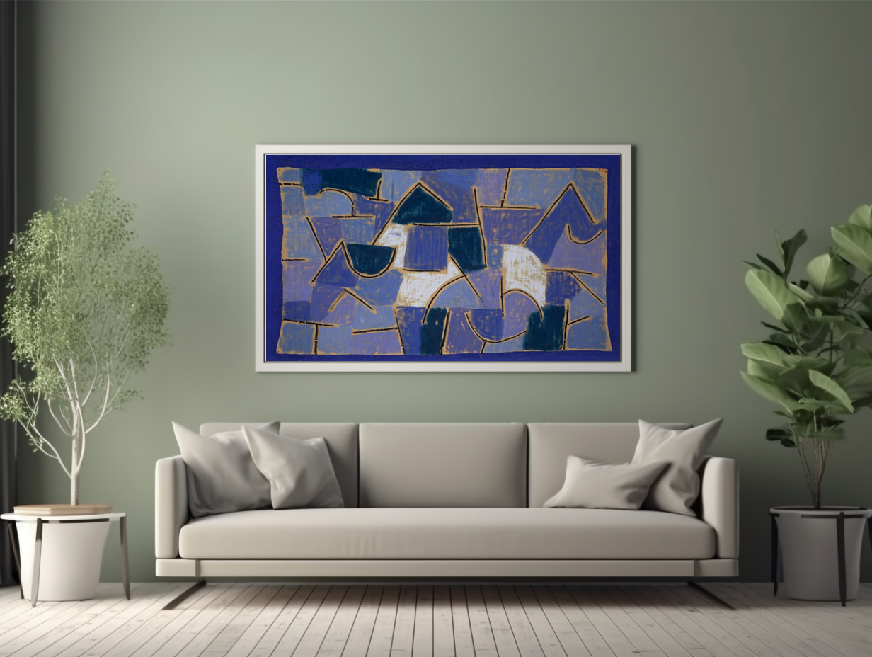Nuit Bleue - Paul Klee - Toile premium 430g (qualité galerie)