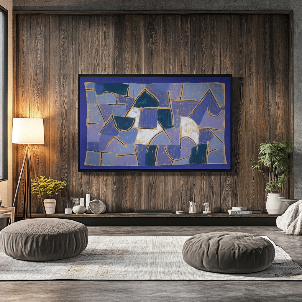 Nuit Bleue - Paul Klee - Toile premium 430g (qualité galerie)