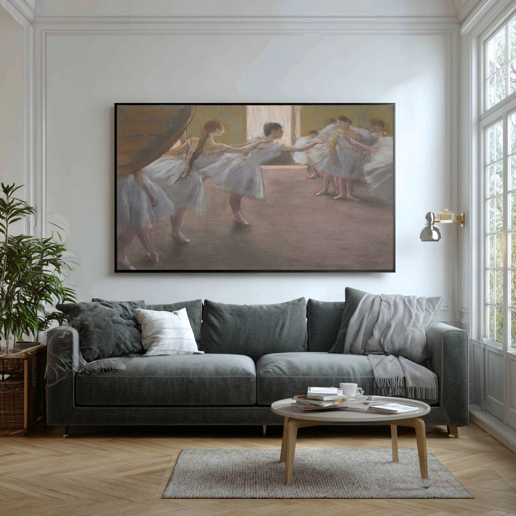Répétition de ballet - Edgar Degas - Toile premium 430g (qualité galerie)