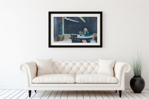 Automat - Edward Hopper - Premium Canvas 430g (gallery quality)
