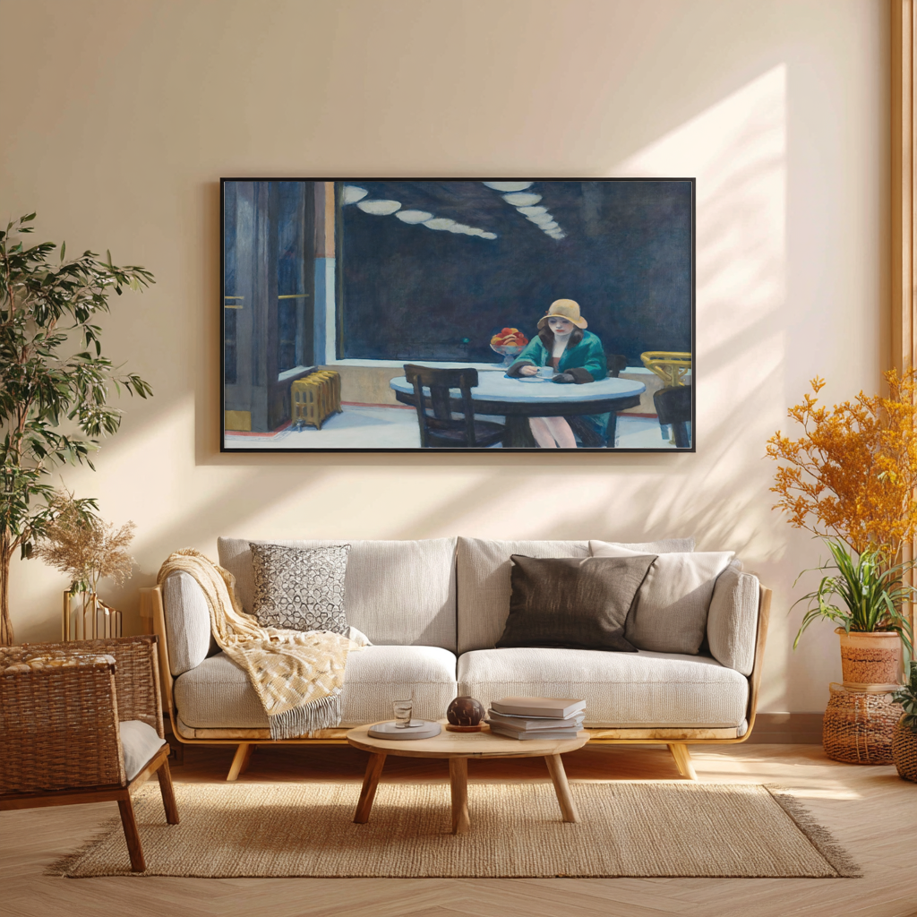 Automata - Edward Hopper - Toile premium 430g (qualité galerie)