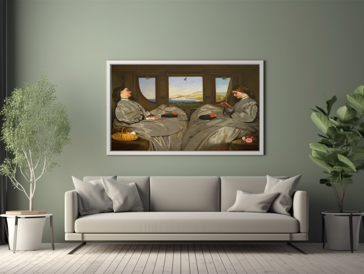 The Travelling Companions - Augustus Leopold Egg - Premium canvas 430g (gallery quality)