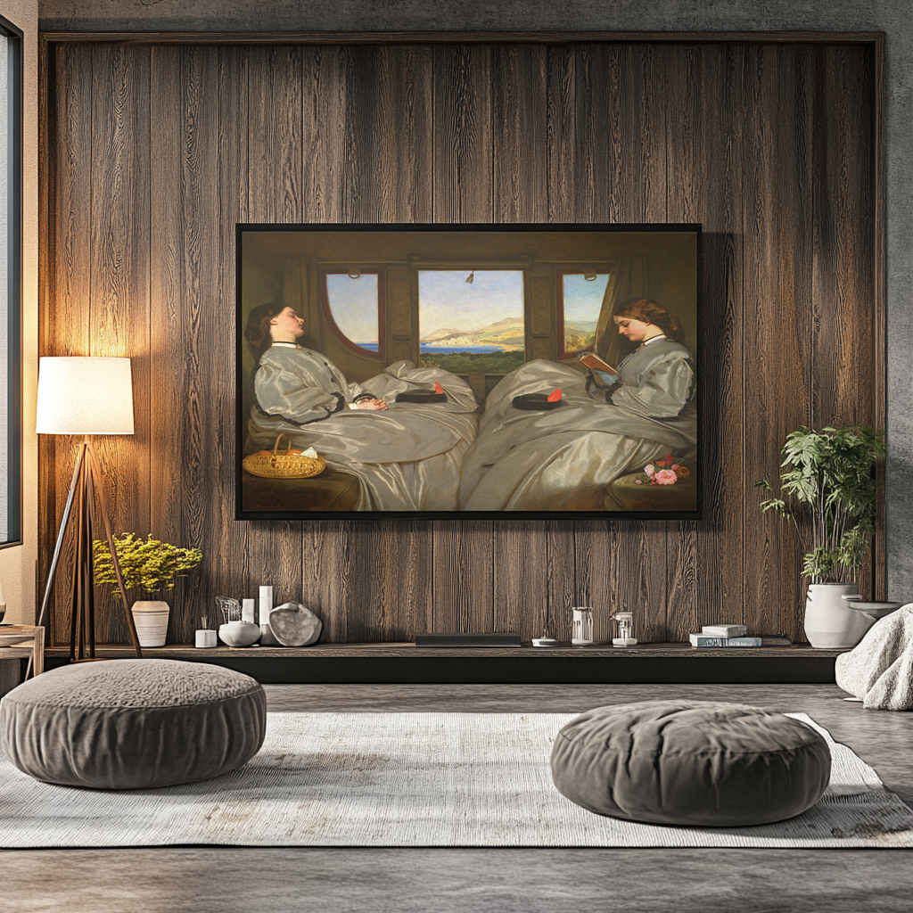 Les compagnes de voyage - Augustus Leopold Egg - Toile premium 430g (qualité galerie)