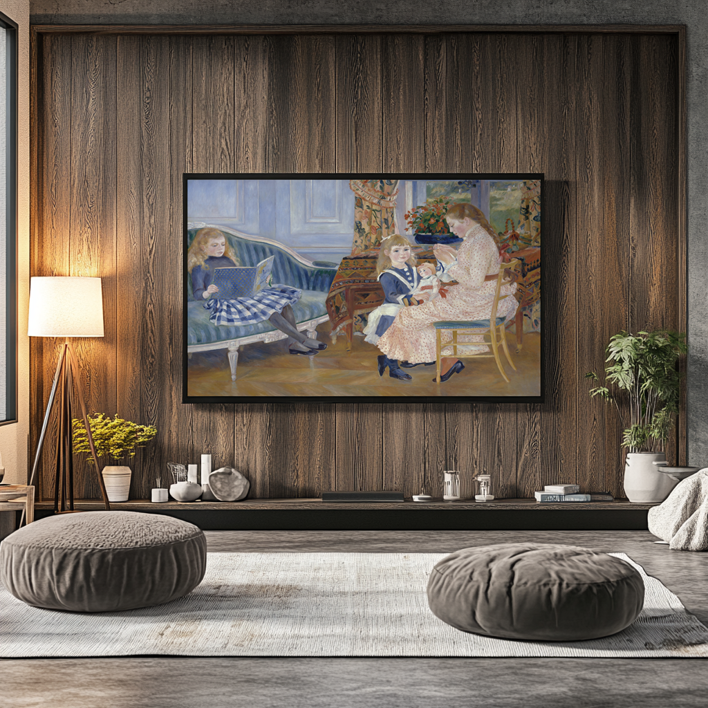 L'Après-midi des enfants à Wargemont - Pierre-Auguste Renoir - Toile premium 430g (qualité galerie)