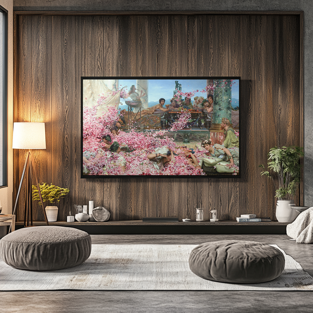 Les Roses d'Héliogabale - Lawrence Alma-Tadema - Toile premium 430g (qualité galerie)