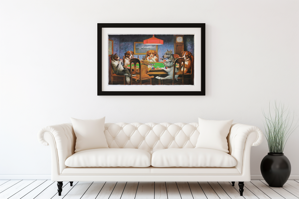 A Friend in Need - Cassius Marcellus Coolidge - Premium Canvas 430g (gallery quality)