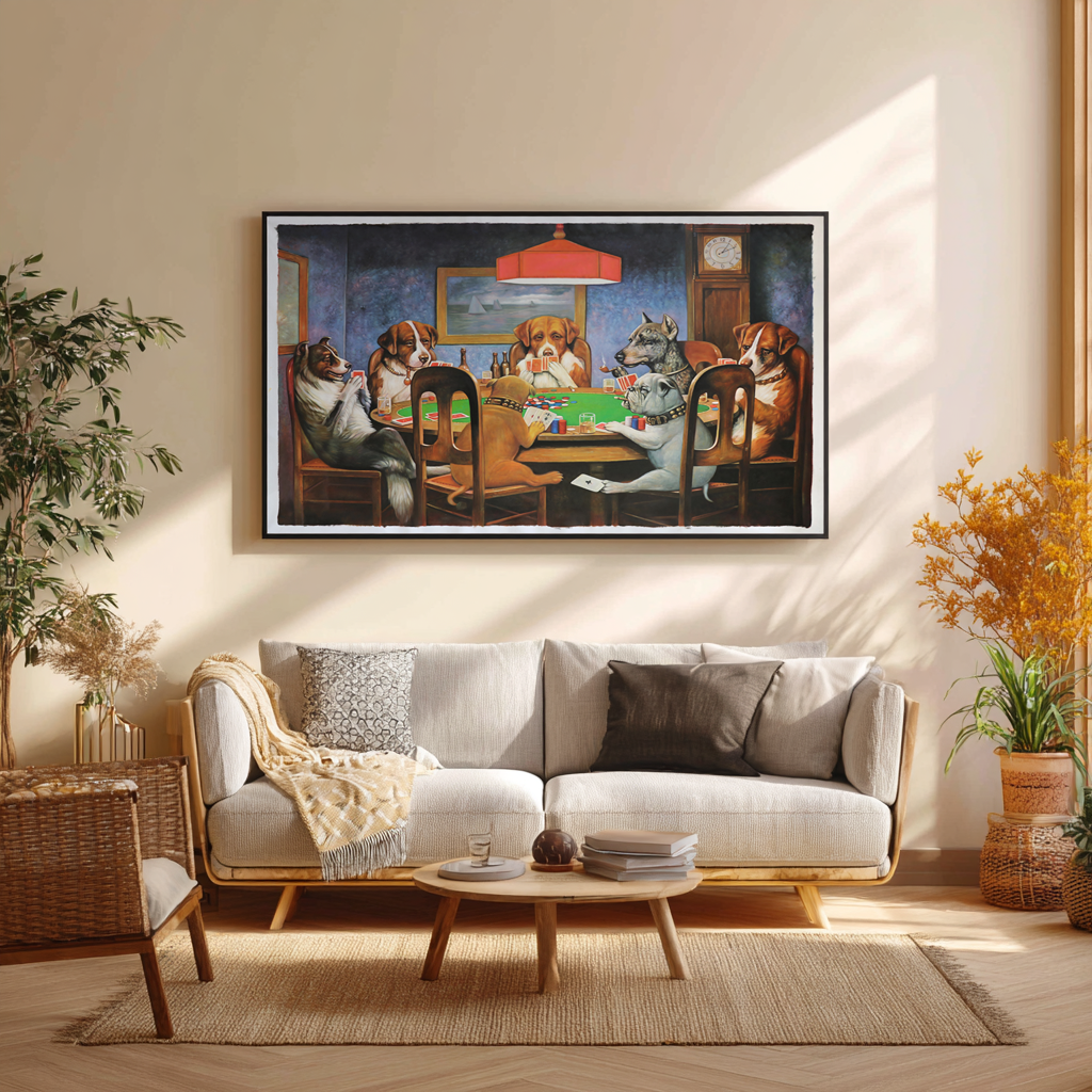A Friend in Need - Cassius Marcellus Coolidge - Premium Canvas 430g (gallery quality)