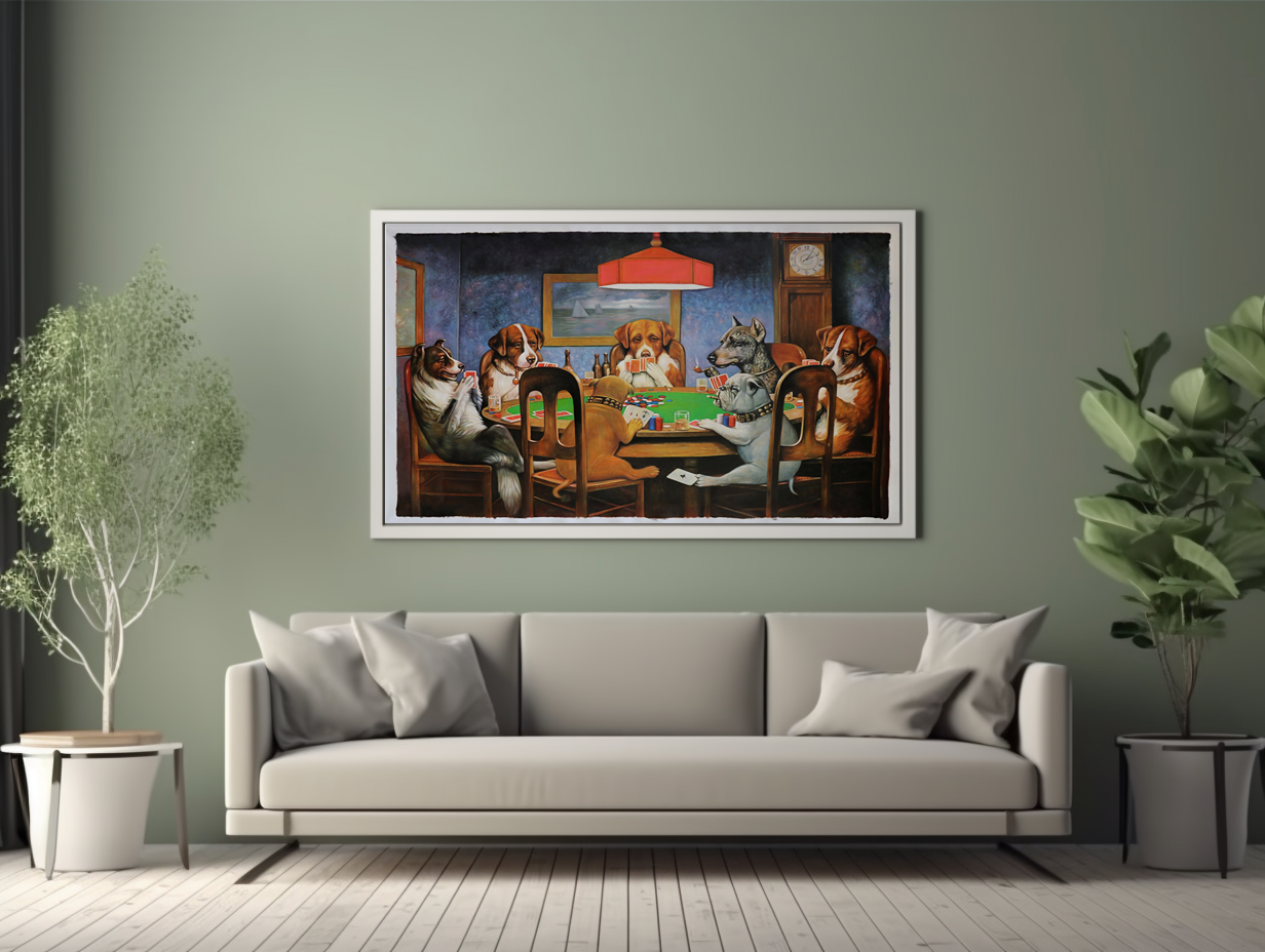 A Friend in Need - Cassius Marcellus Coolidge - Premium Canvas 430g (gallery quality)