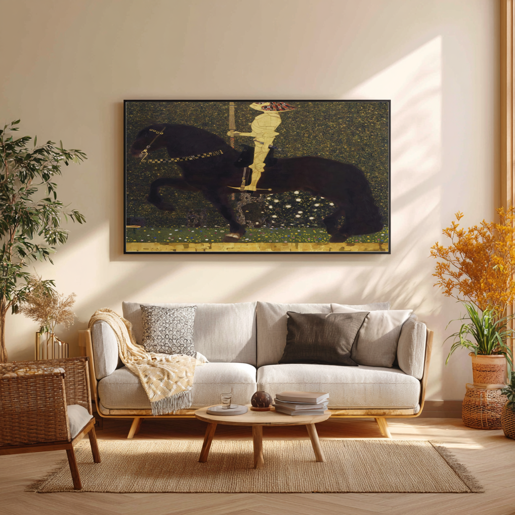 Le chevalier doré - Gustav Klimt - Toile premium 430g (qualité galerie)