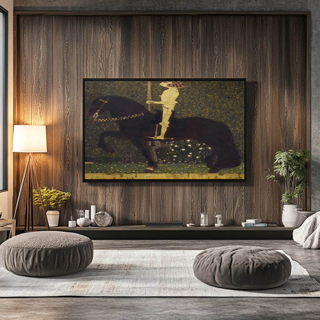 The Golden Knight - Gustav Klimt - Premium Canvas 430g (gallery quality)