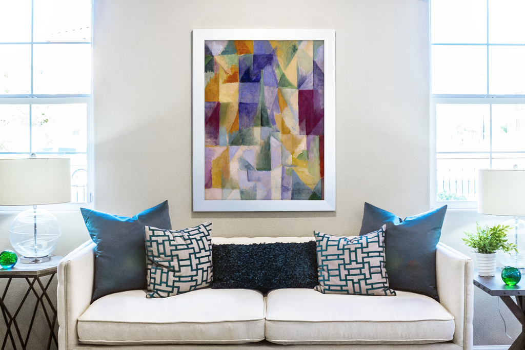 Fenêtres ouvertes simultanément - Robert Delaunay - Toile premium 430g (qualité galerie)