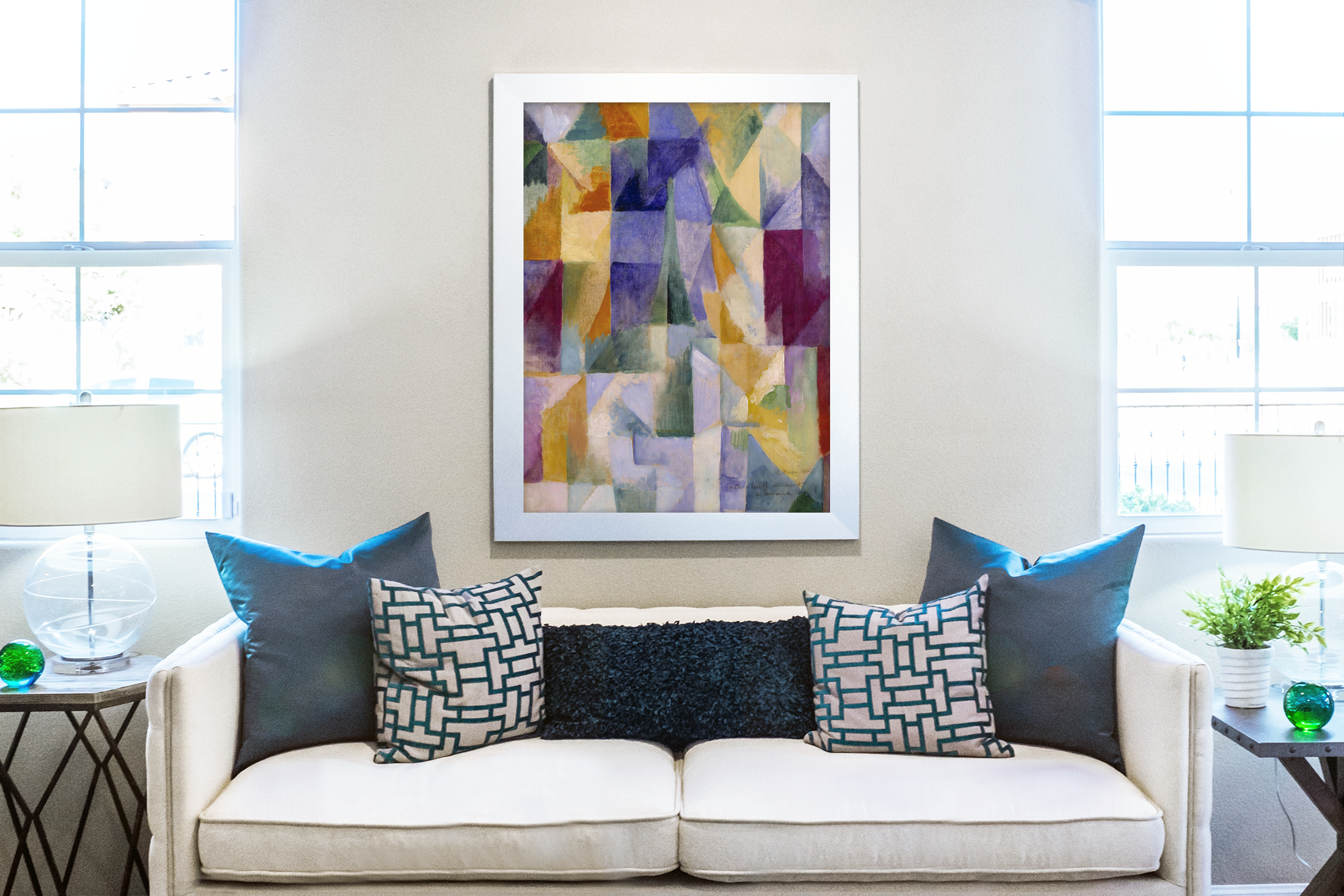 Simultaneous Windows - Robert Delaunay - Premium 430g Canvas (gallery quality)
