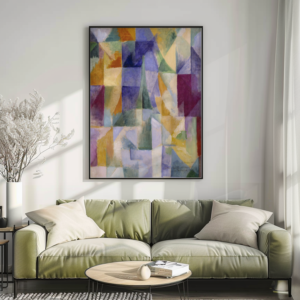 Fenêtres ouvertes simultanément - Robert Delaunay - Toile premium 430g (qualité galerie)