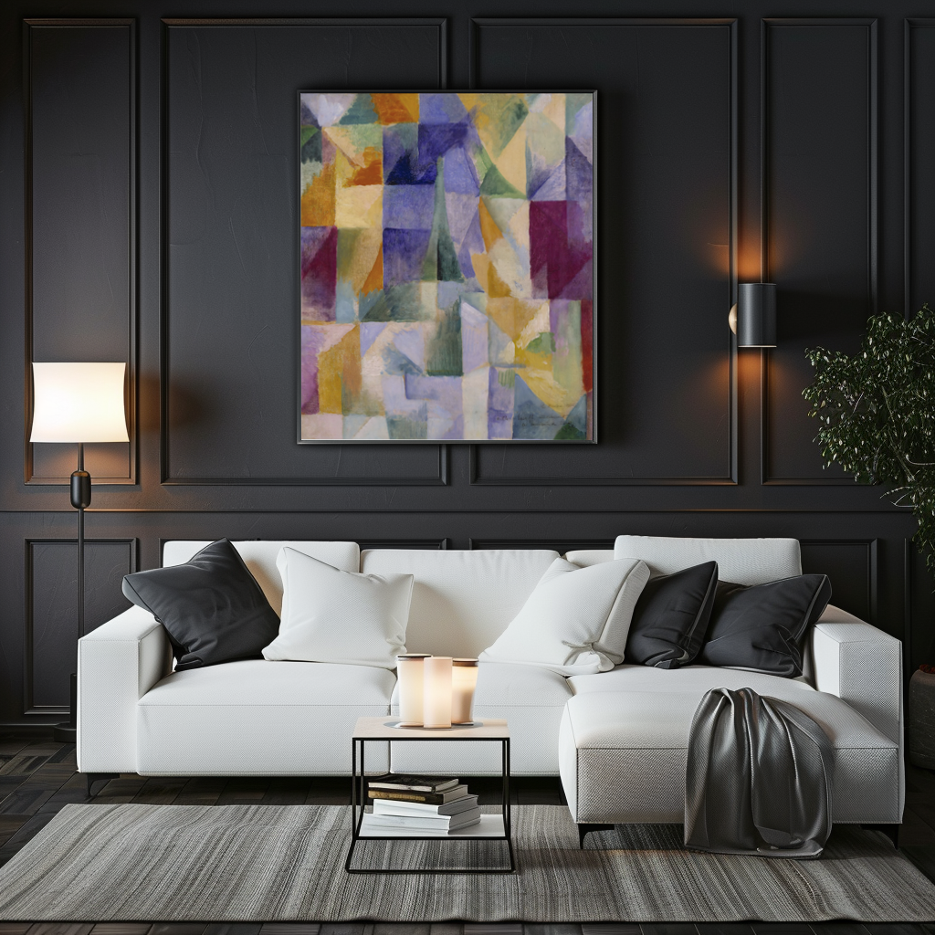 Fenêtres ouvertes simultanément - Robert Delaunay - Toile premium 430g (qualité galerie)