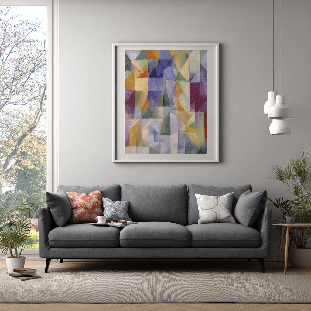 Simultaneous Windows - Robert Delaunay - Premium 430g Canvas (gallery quality)
