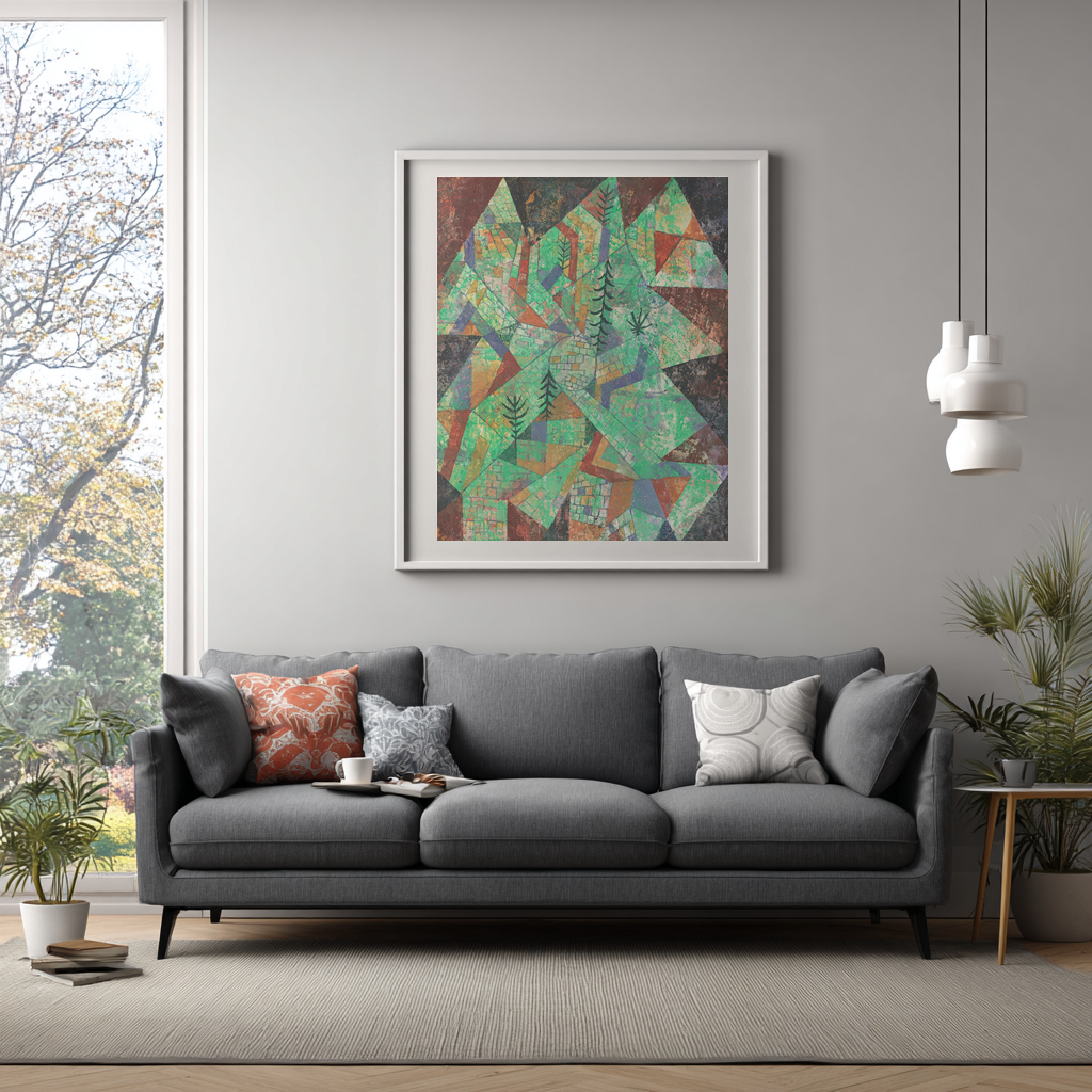 Construction of Forest - Paul Klee - Premium canvas 430g (gallery quality)