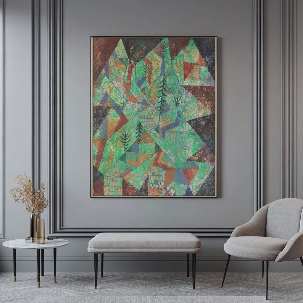 Construction de la forêt - Paul Klee - Toile premium 430g (qualité galerie)