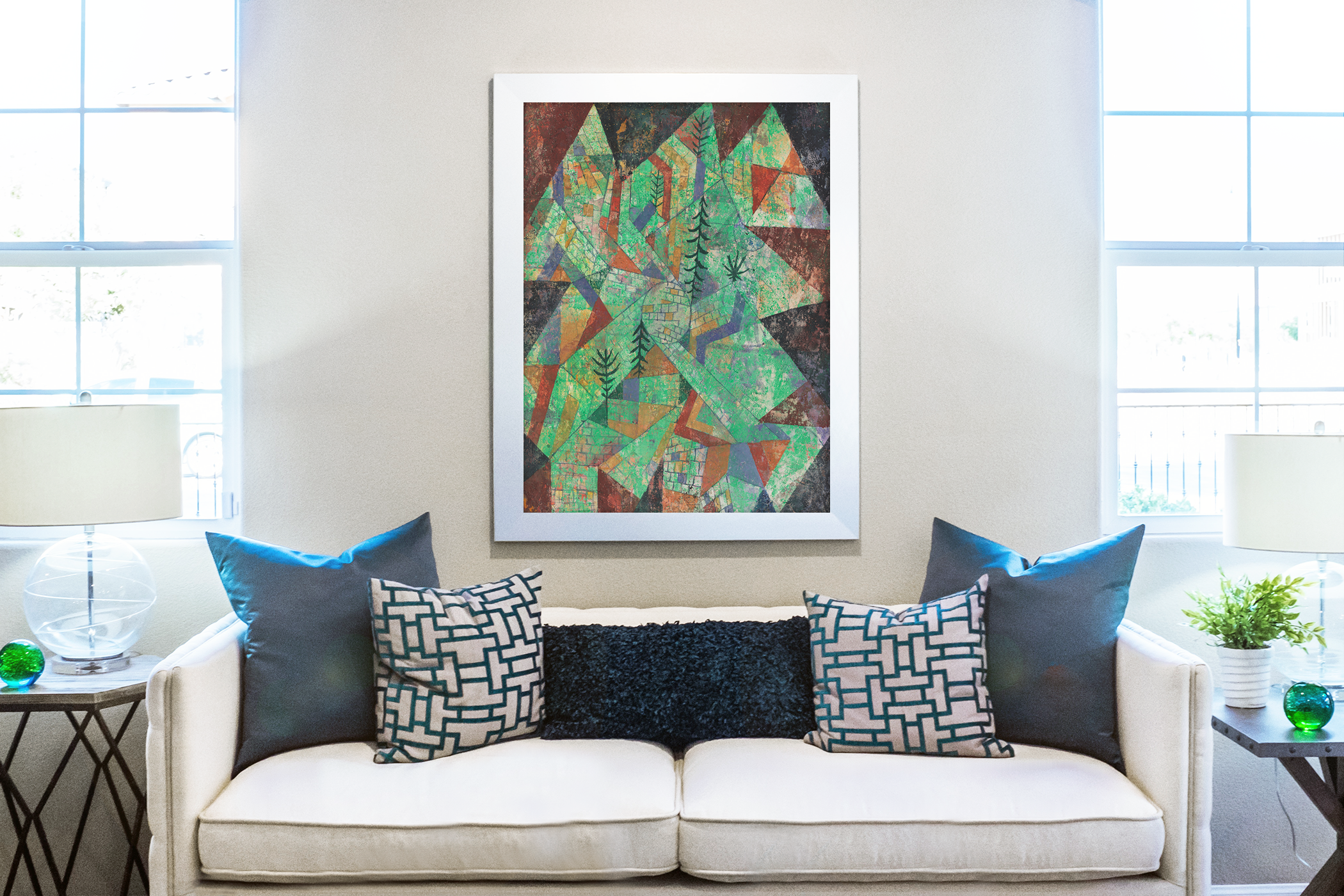 Construction of Forest - Paul Klee - Premium canvas 430g (gallery quality)