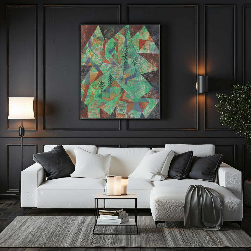 Construction of Forest - Paul Klee - Premium canvas 430g (gallery quality)