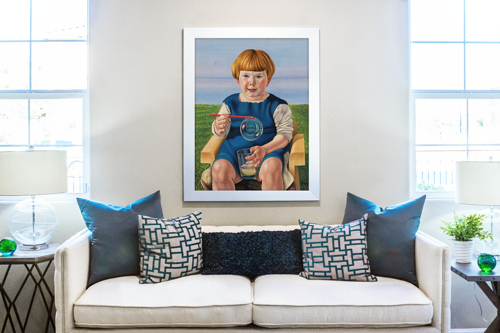 La burbuja de jabon - Ignaz Epper - Toile premium 430g (qualité galerie)